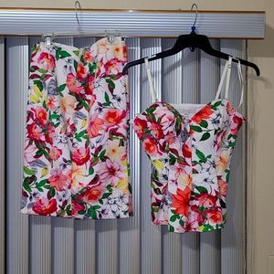 Guess Skirt Top xl..matching  shirt large separate